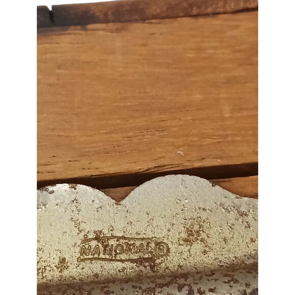 Vintage Cigar Box RARE HAND CARVED Cedar Wood Brass Handle SLOTTED Compartments - Picture 16 of 16